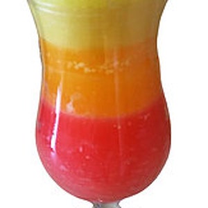 Handmade Tequila Sunrise  orange scented cocktail candle, plant based waxes (Delivery Duty Paid to the USA)