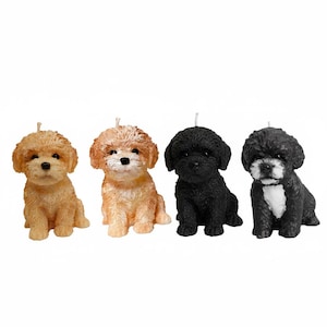 Handmade Small Cockapoo Puppy  Candles Vegan Dog Lover Gift  (Delivery duty paid to USA)