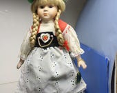 euro exquisite porcelain doll