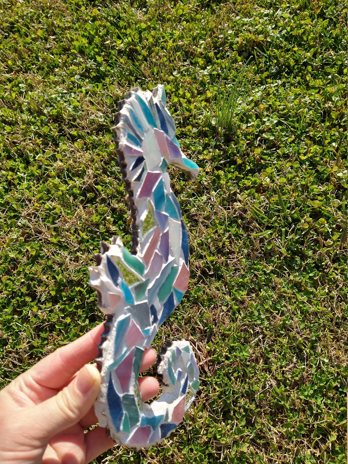 Mosaic Seahorse Etsy