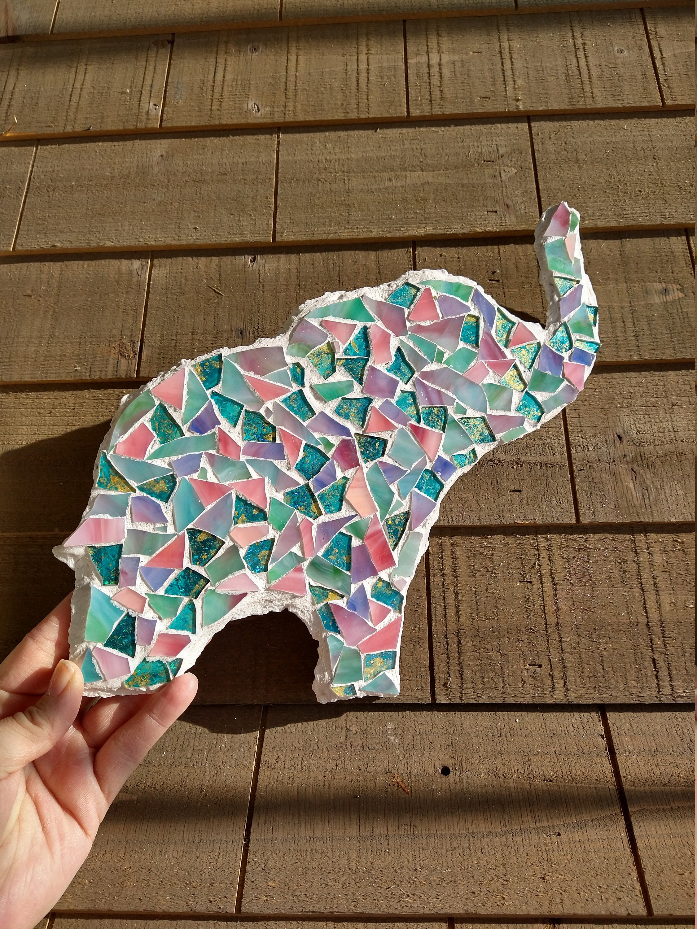 Elephant mosaic Etsy