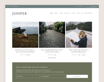 Juniper WordPress Theme • Genesis Child Theme • Gutenberg Optimized • Responsive WordPress Theme • Feminine WordPress Theme