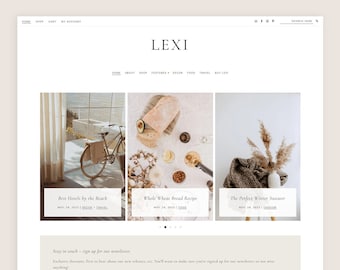 Lexi WordPress Thema • Genesis Child Thema • Woocommerce • Responsief WordPress Thema • Vrouwelijk WordPress Thema