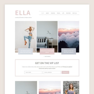 Ella WordPress Theme • Genesis Child Theme • Gutenberg Optimized • Responsive WordPress Theme • Feminine WordPress Theme