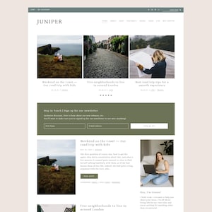 Juniper Feminine WordPress Theme - Genesis Child Theme for Bloggers, Shops, and WooCommerce - Mobile Responsive