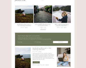 Juniper Feminine WordPress Theme - Genesis Child Theme for Bloggers, Shops, and WooCommerce - Mobile Responsive