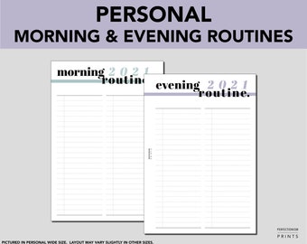 PERSONAL RINGS Morning & Evening Routine Planner