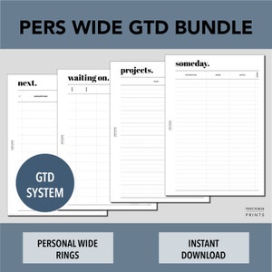 Planner Hopper Paper Planner Hopper Bundle Minimalist Design B6 Personal Pocket HP ...