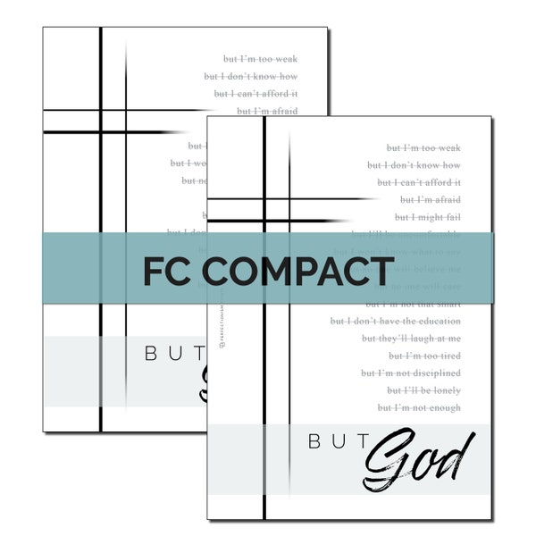 FC COMPACT "But God" Dashboard Ringbound Planner Insert