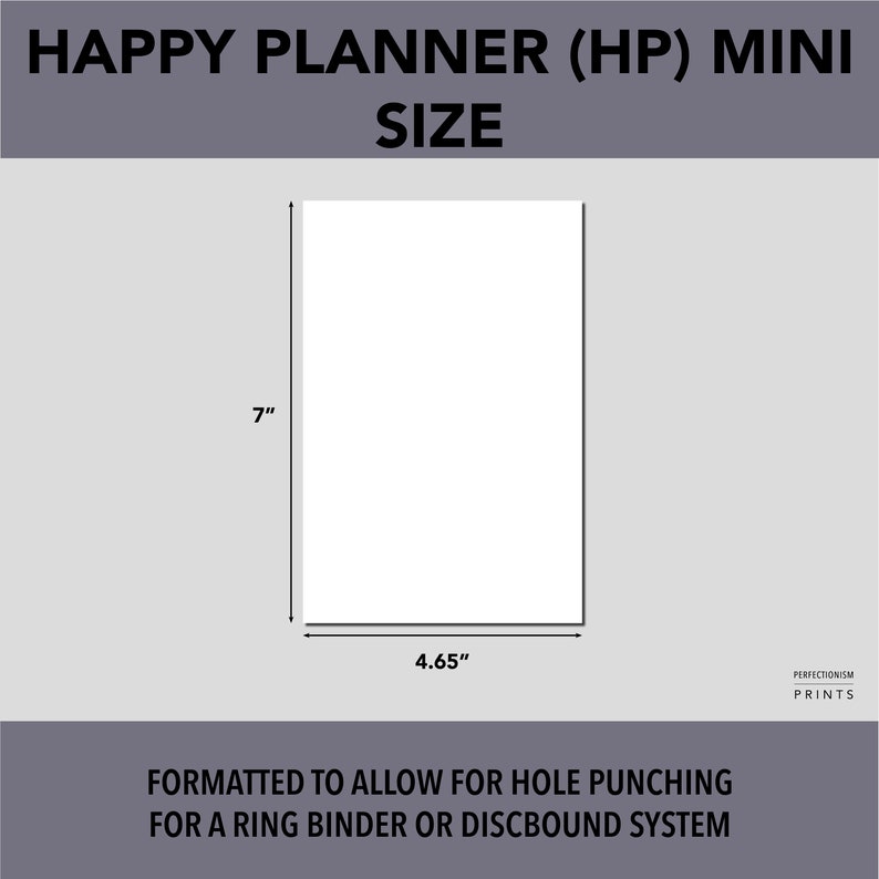 HP MINI Week on Two Pages, PRINTABLE Planner Insert, WO2P, Minimalist
