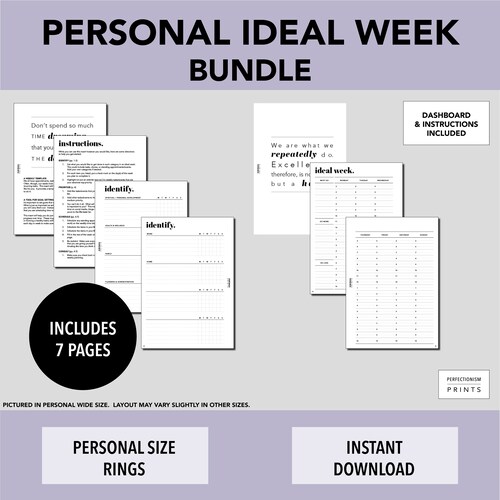PERSONAL Rings Inbox PRINTABLE Planner Insert Brain Dump - Etsy