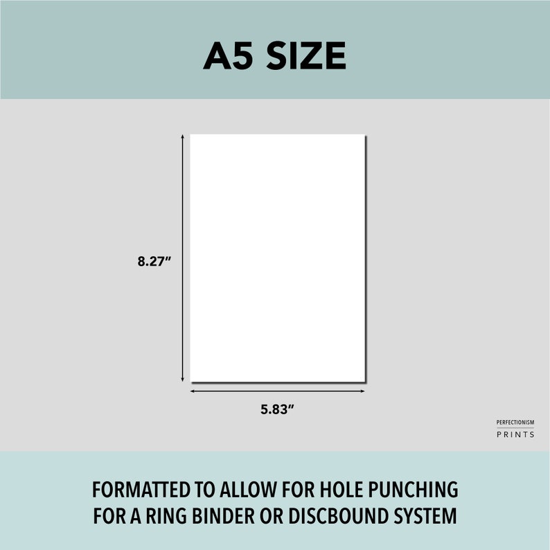 A5 RINGS Color-In Weight Tracker // Weight Loss Pictograph image 4