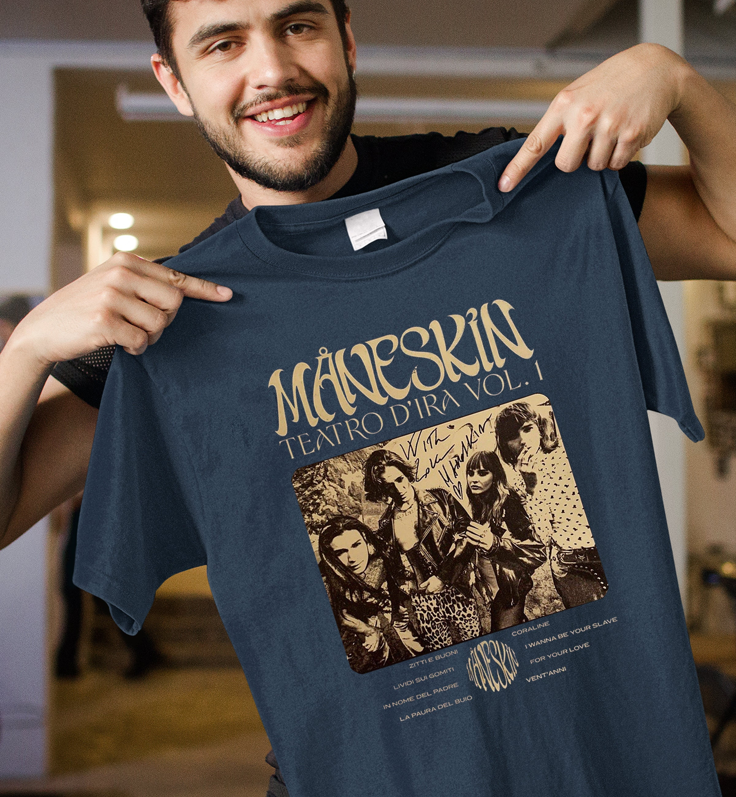 Maneskin Classic TShirt , Maneskin Band Tee , Maneskin Unisex Gift For Fan