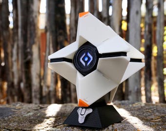 Custom Ghost Life Size Fully Assembled Replica Prop Custom Colors with LED Light 3D Printed Display Stand Included