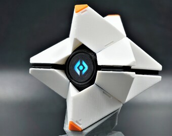 Custom Ghost Replica Fully Assembled Prop with LED Light 3D Printed Display Stand Included