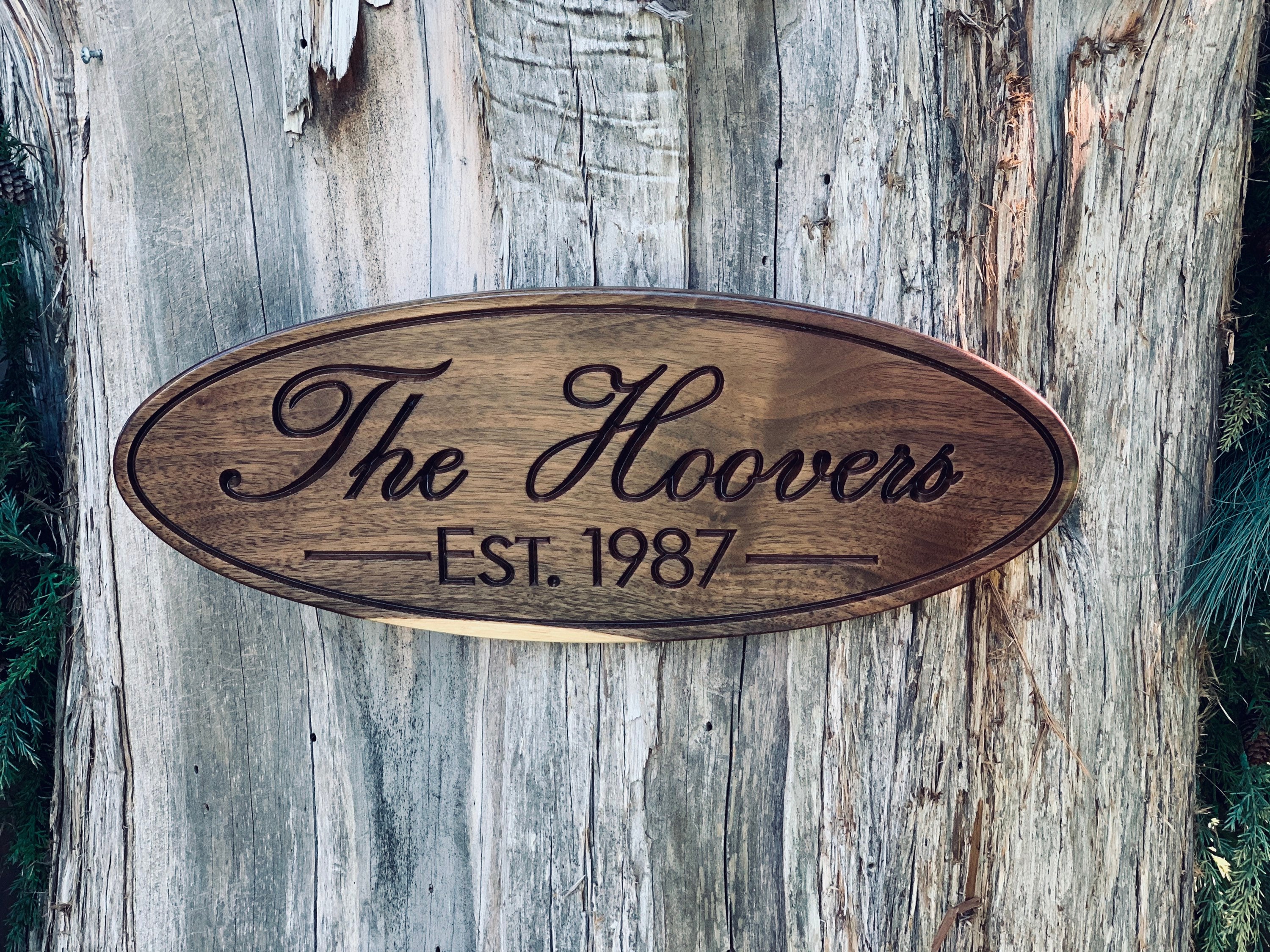 Custom Carved Wood Signs Last Name Property Signs Your Custom Etsy