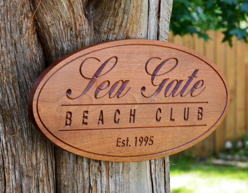 Wooden House Signs Custom Wooden Name Sign Oval Wooden Name Etsy