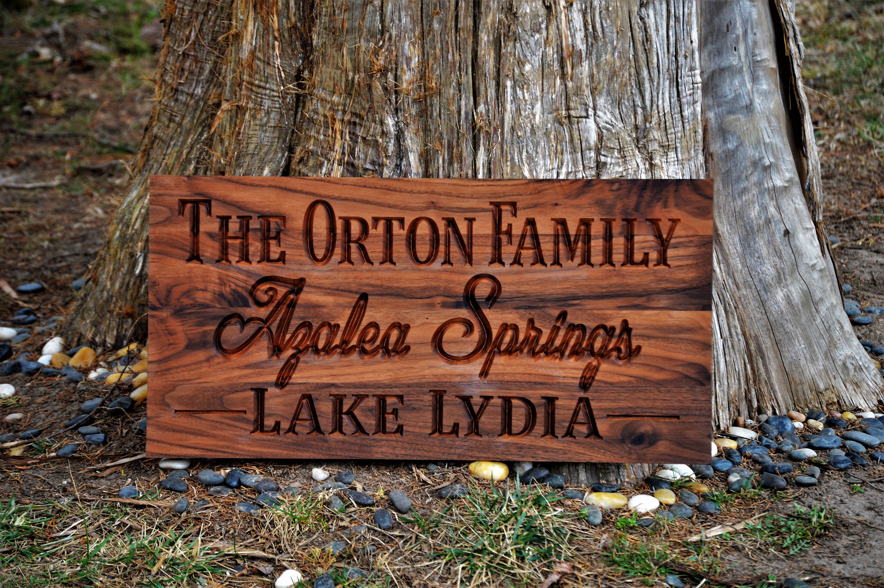 Outdoor Custom Wood Lake Sign Custom Wood Family Name Sign Etsy