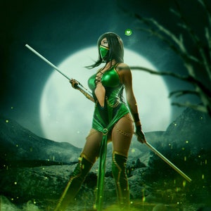 Jade Mortal Kombat Cosplay Gamer Poster