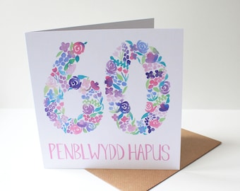 Penblwydd Hapus 60