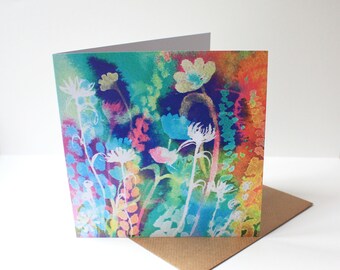 Floral greeting card