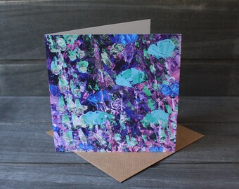 Floral abstract greeting card