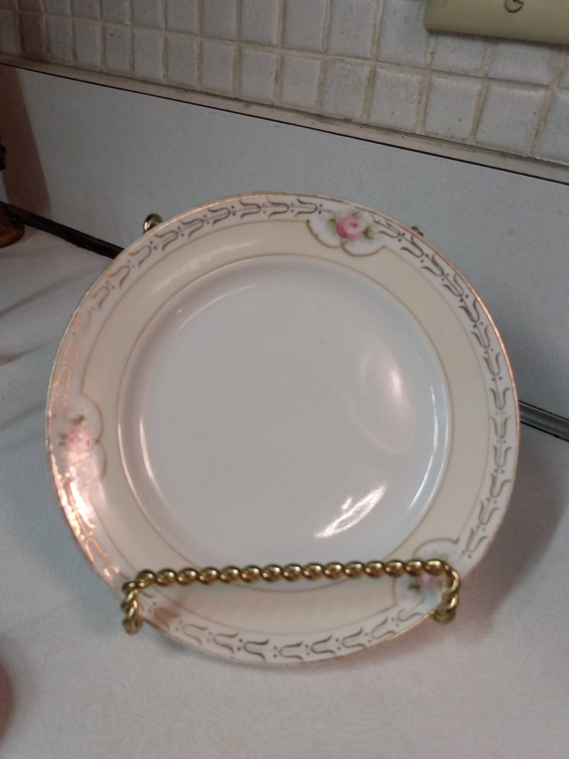 Vintage small plates and saucers choice blue morning glories Etsy