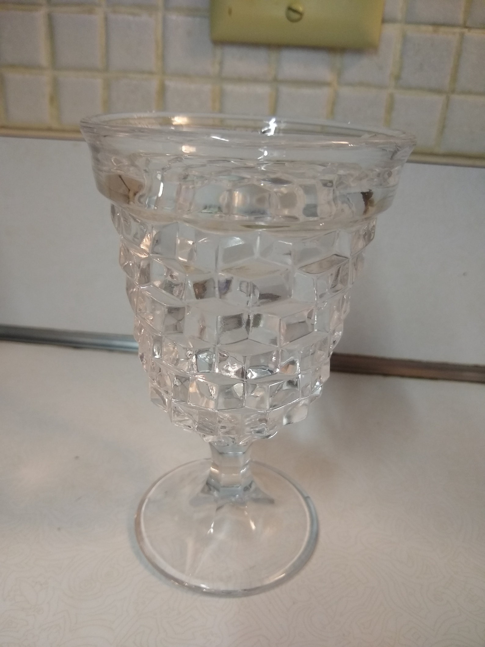 Fostoria Cubist American Claret Cordial Sherry Glasses Small Etsy