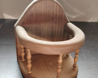 Vintage Wooden Balcony Shelf Small Spindle Shelf 1980s Wall Decor Knick Knack Shelf