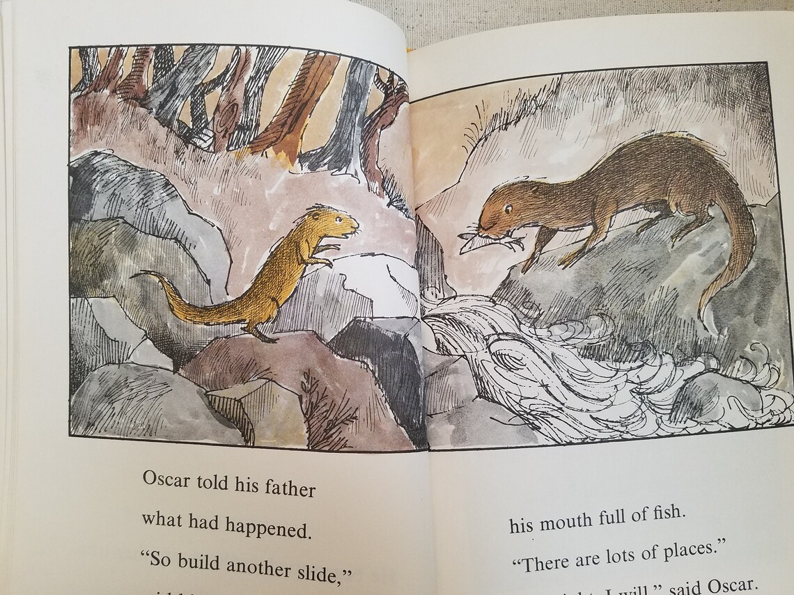 Oscar Otter by Nathaniel Benchley Illustrated by Arnold Lobel | Etsy