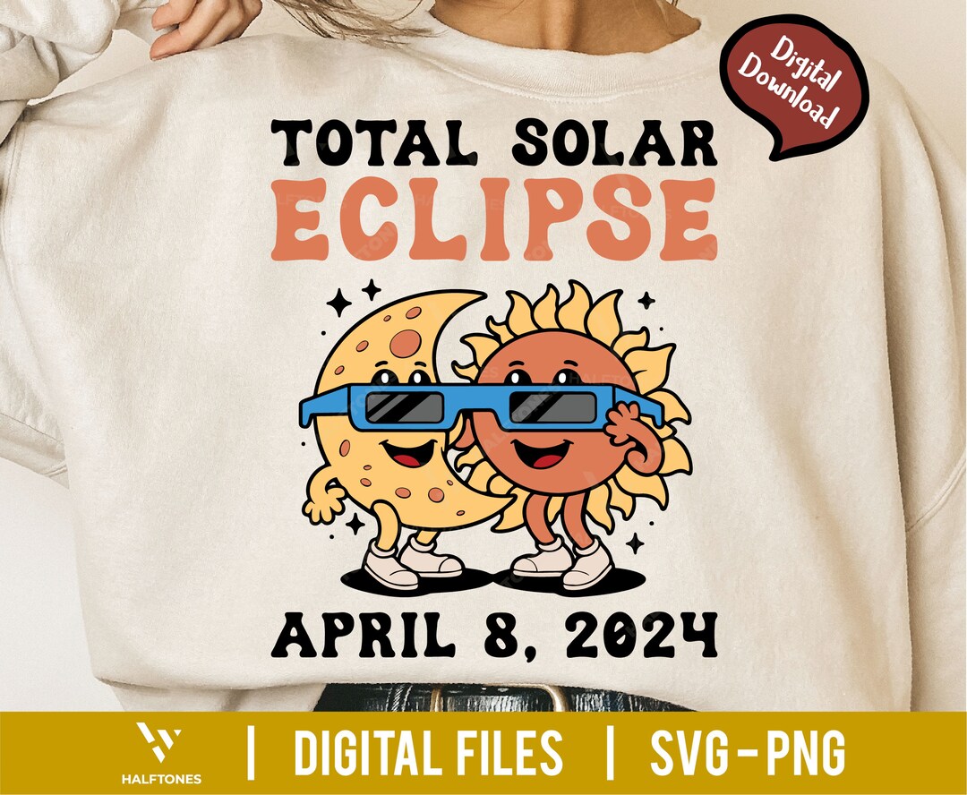 Total Solar Eclipse 2024 SVG, April 8 2024 Svg, Total Solar Eclipse Svg ...
