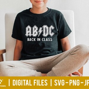 ABDC Back in Class SVG, Funny School Svg, First Day of School Svg, Rock ...