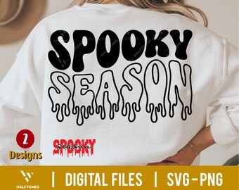 Spooky Season SVG, Retro Halloween Svg, Cute Halloween PNG, Halloween Vibes svg, Spooky vibes, Halloween Shirt,Trick or treat l Digital file