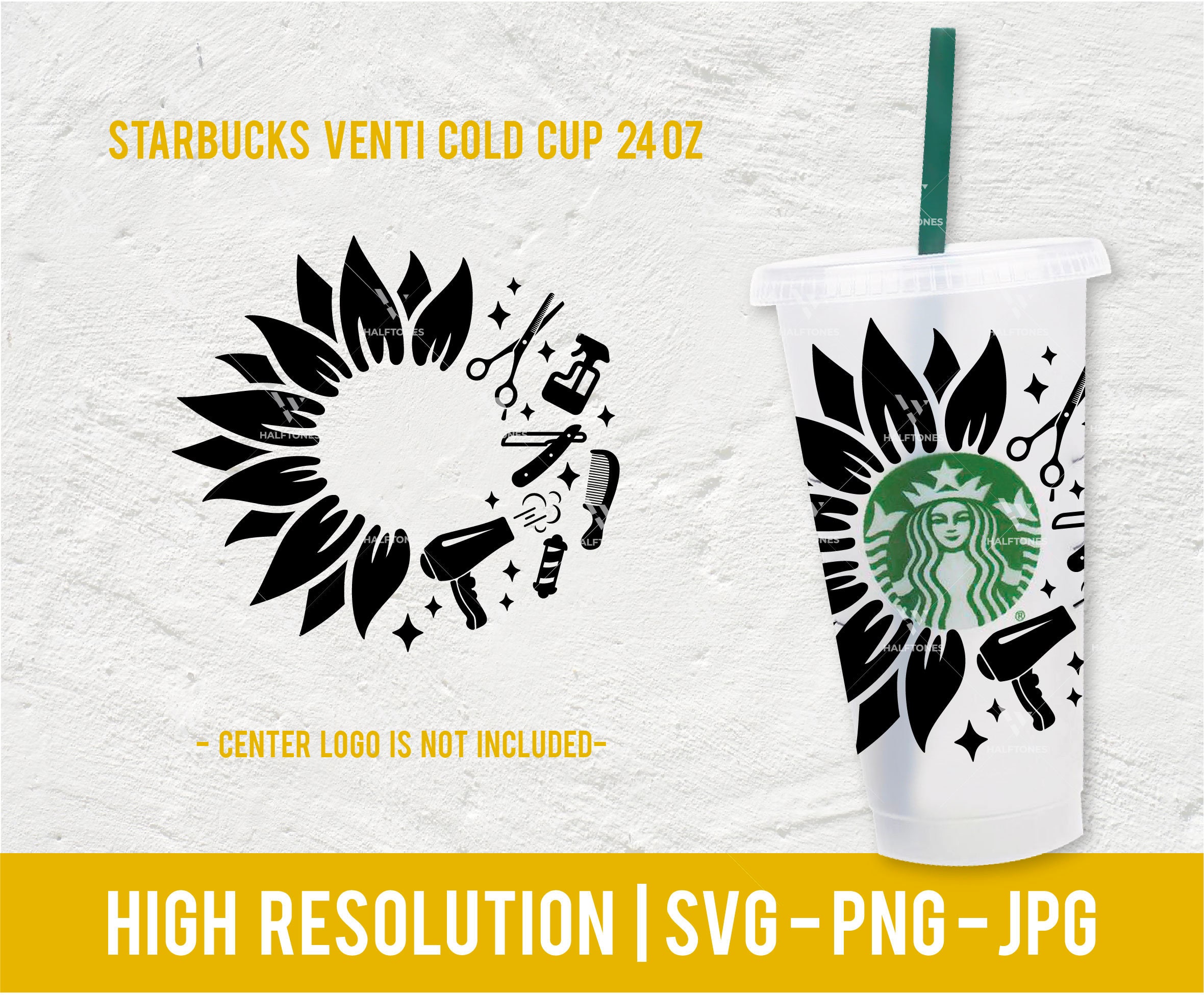 Free Free 197 Sunflower Butterfly Starbucks Svg SVG PNG EPS DXF File