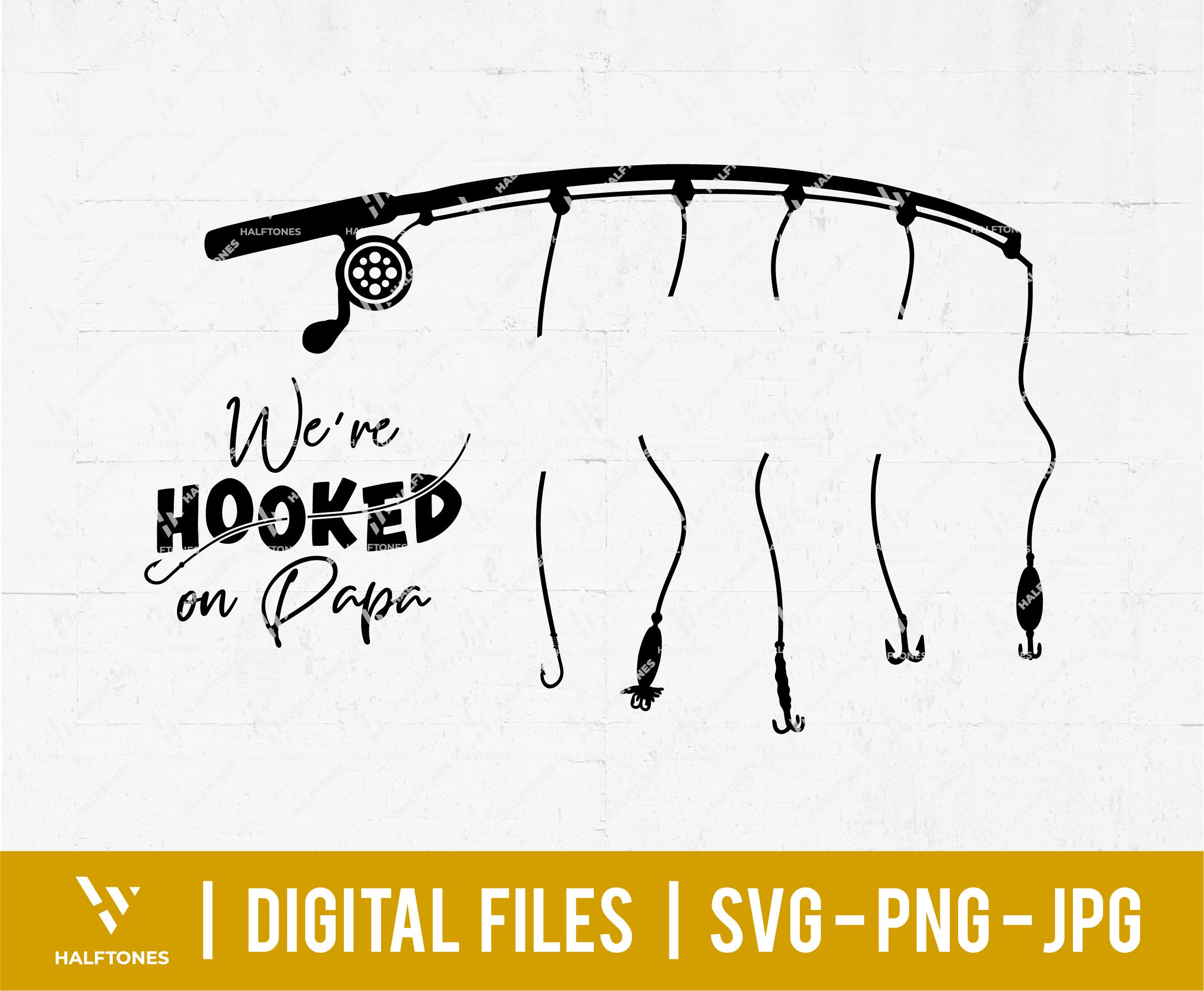 Free Free 83 Fishing Svg Hooked On Papa Svg SVG PNG EPS DXF File
