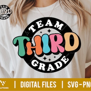 Team Dritte Klasse SVG, 3. Klasse Svg, 3. Klasse Svg, Schulanfang svg, Erster Schultag svg, Lehrershirt svg, 3. Klasse Lehrer | PNG-Datei