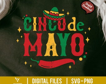 Cinco de Mayo Svg, Mexican Fiesta Svg, Fiesta Squad Svg, Cinco de Mayo Shirt, Viva Mexico Svg, Sombrero svg, Mexican Hat svg, Mexican Shirt