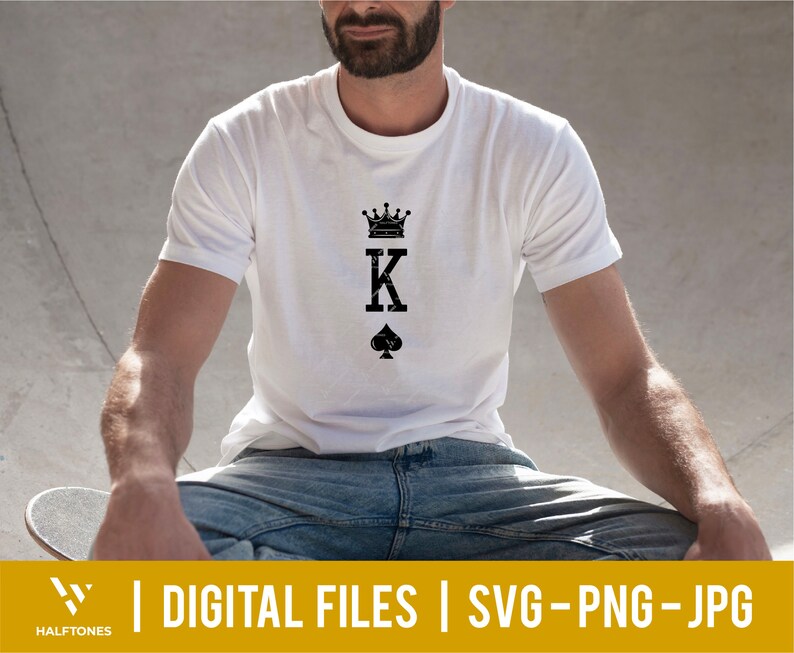 King of Spades Queen of Hearts Svg King and Queen Svg Etsy