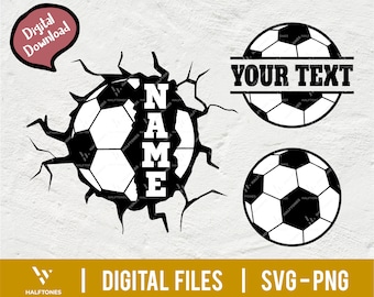Naam Voetbal svg, Voetbal Sticker svg, Voetbal shirt svg, Naam sjabloon, Voetballer svg, Soccer Team svg, voetbal trots svg | Digitaal bestand