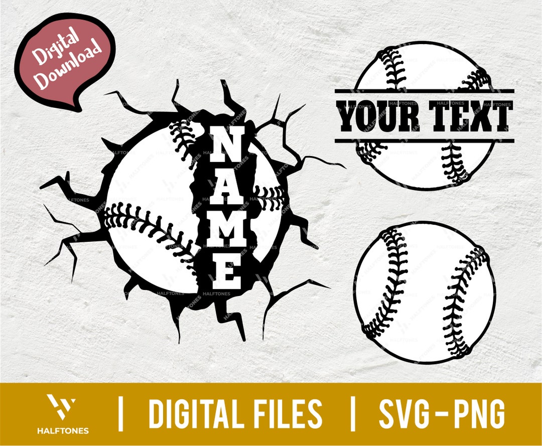 Name Baseball Svg, Baseball Decal Svg, Baseball Shirt Svg, Name