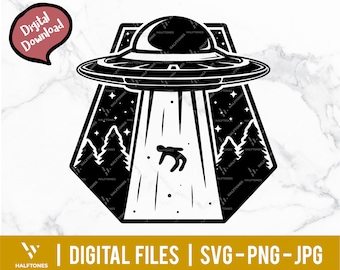 Abducción alienígena SVG, Entrar en perdedor Svg, OVNI Clipart, Invasión alienígena Svg, Galaxy svg, Alien del espacio exterior, Nave espacial Svg, Amante alienígena Svg Png