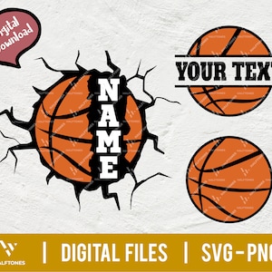 Name Basketball svg, Basketball Decal svg, Basketball shirt svg, Name template, Basketball player svg, Basketball Team | Digital cut file