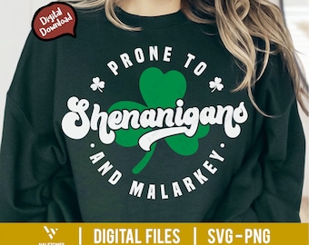 Shenanigans SVG, Retro St Patricks Day Svg, St Patricks Day Svg, Funny St. Patricks Svg, St Patty's Day Svg, Drinking Svg, Lucky Clover Svg
