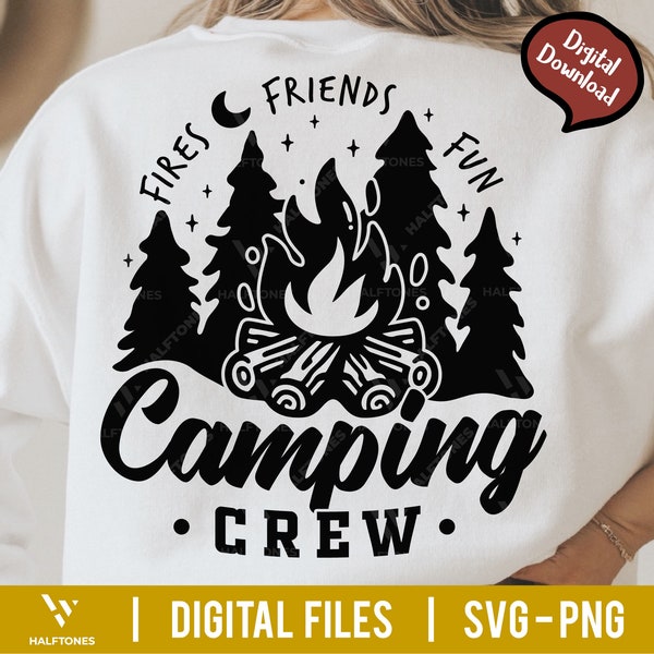 Camping Crew Svg, Camping Mode Svg, Happy Camper Svg, Funny Camping Svg, Camping Life Svg, Camping Shirt Svg, Family Vacation, Friend Camp