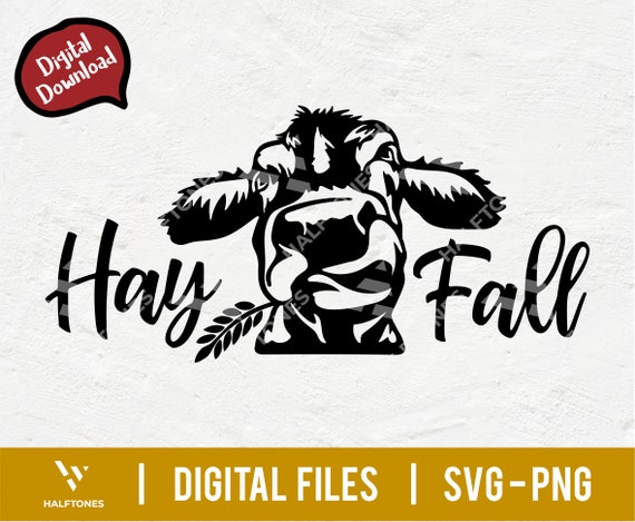 Hay Fall SVG, Funny Fall quote svg, Hey y'all svg, Highland cow svg, Cow sublimation png, Autumn cow, Fall tshirt sublimation | Digital file