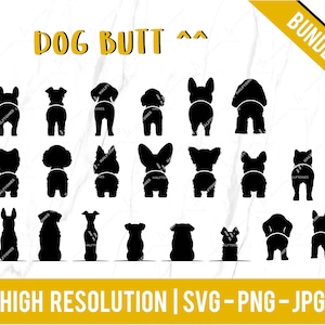 Dog butt svg bundle, dog meme svg, puppy butt, puppy lover svg, dog mom svg, Dog lover svg, dog breed svg, Animal lover | Digital cut files