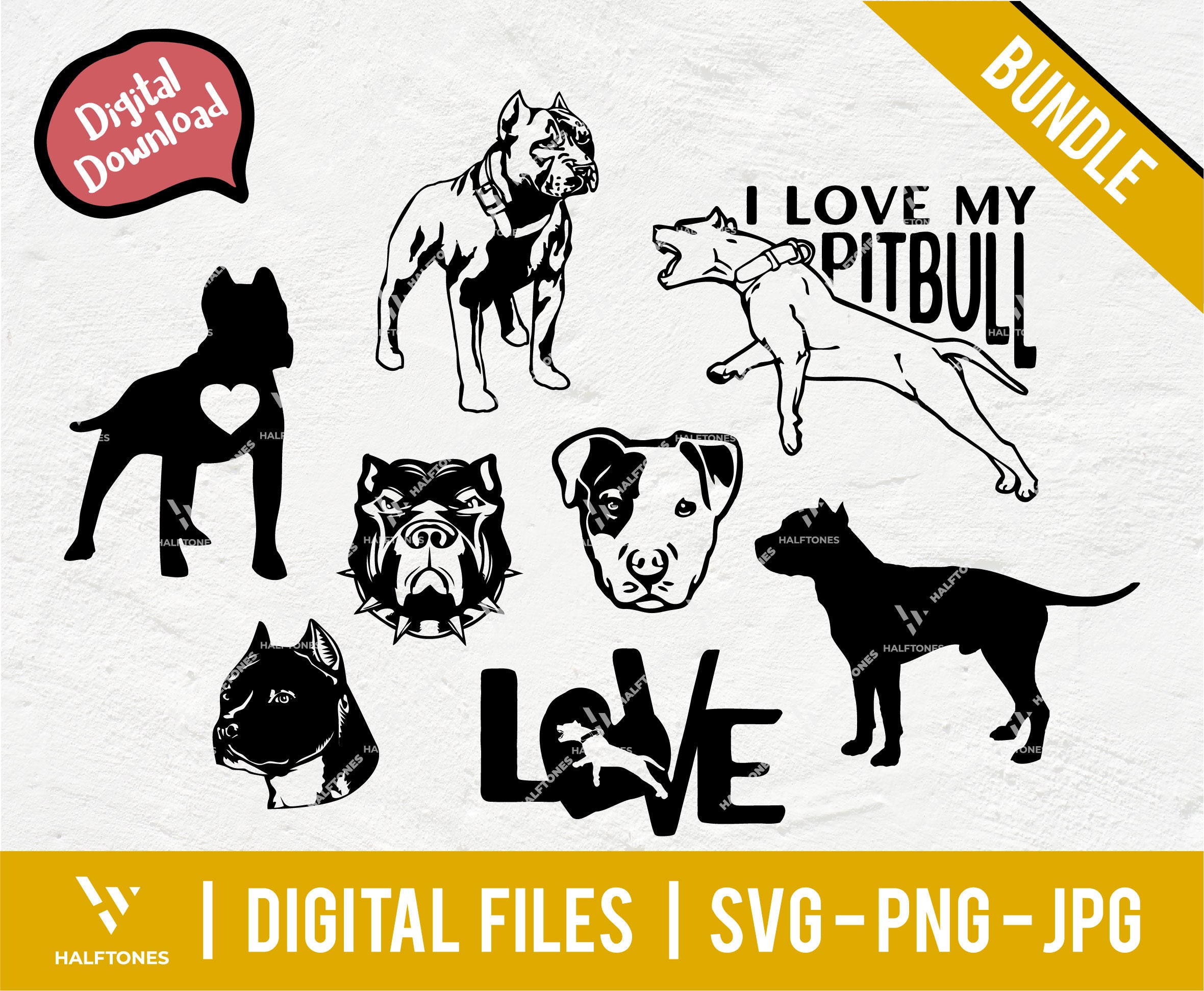 Download Pitbull svg bundle dog lover svg Pitbull mom svg Pitbull | Etsy