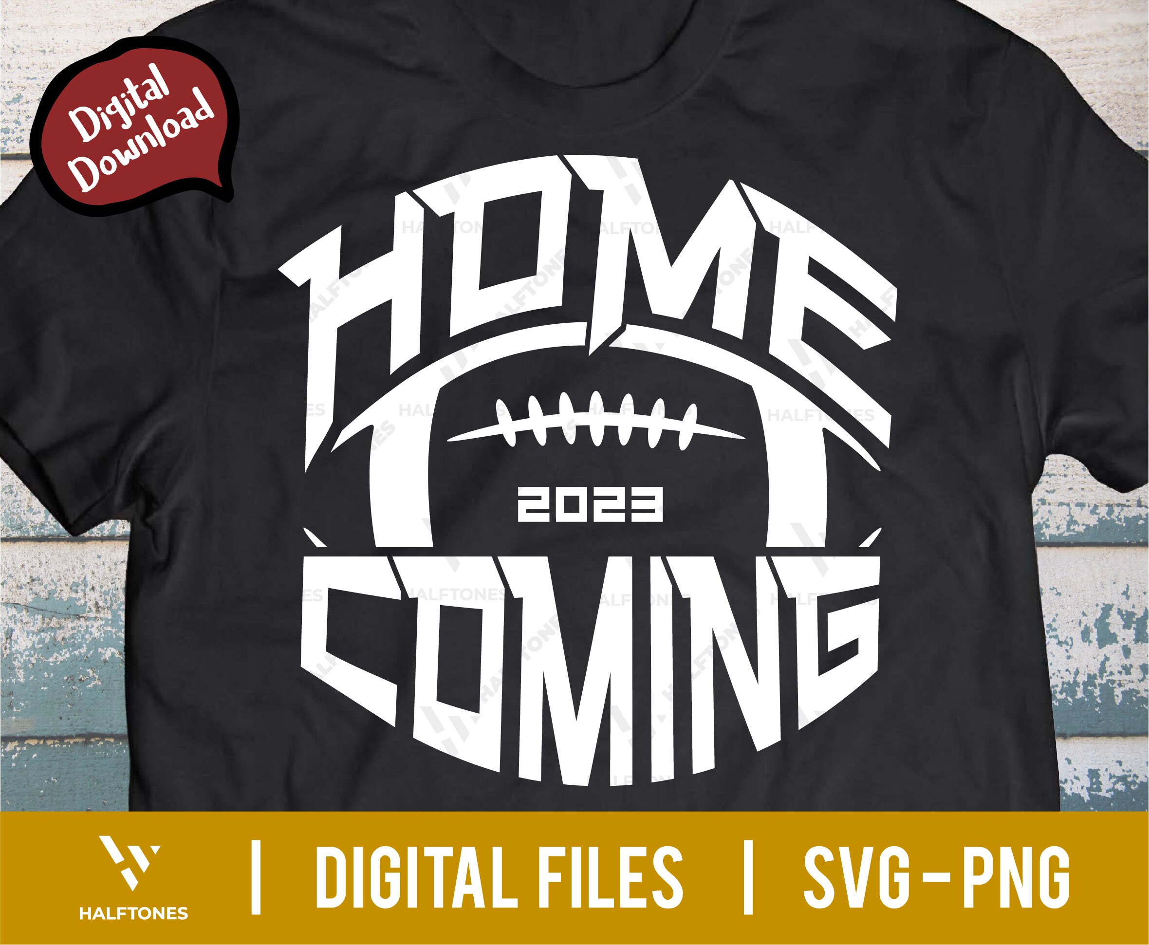 Homecoming Vibes SVG, Hoco 2023 Shirt SVG PNG, Team Spirit, Football Shirt,  Sublimation Design, Digital Craft Files for Cricut & Silhouette 
