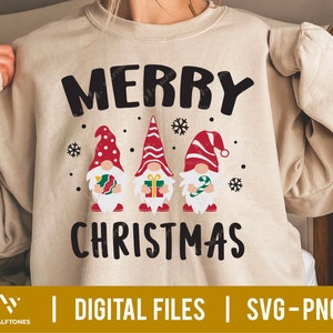 Wesołych Świąt SVG, Boże Narodzenie SVG, Słodkie Gnomy SVG, Małe Gnomy SVG, Gnome Christmas png, Zabawne Boże Narodzenie SVG, Słodkie Zimowe Gnomy SVG