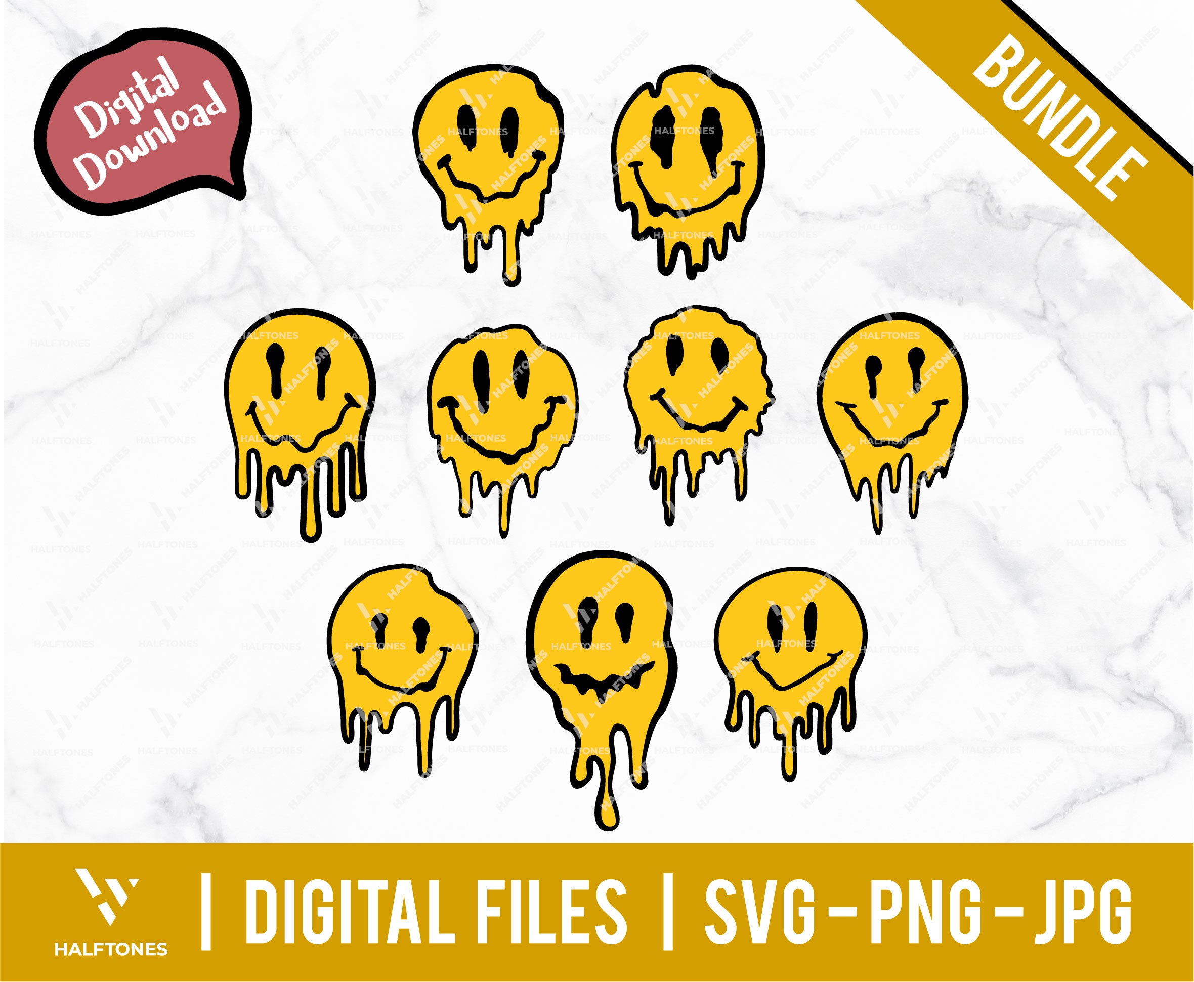 Melted Smiley Svg Smiley Face Drip Svg Smiley Face Svg Etsy Singapore ...